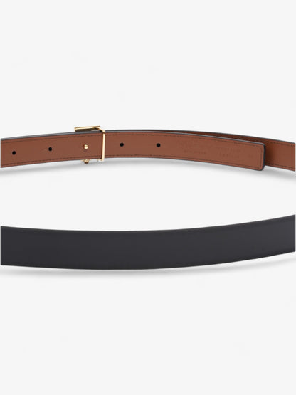 Burberry TB Reversible Belt Black / Brown Leather Medium - 123cm