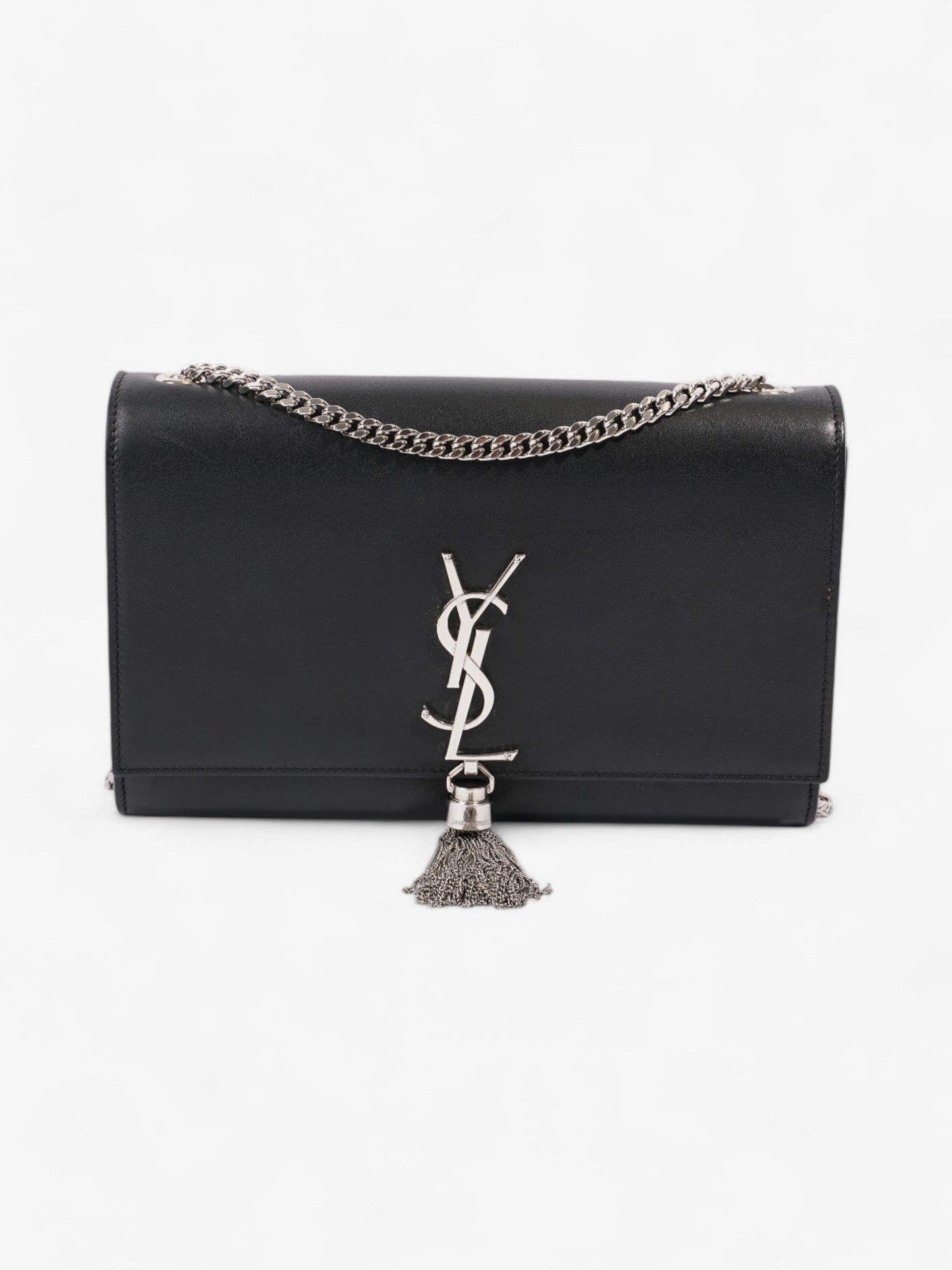 Saint Laurent Kate Tassel Black Calfskin Leather Medium