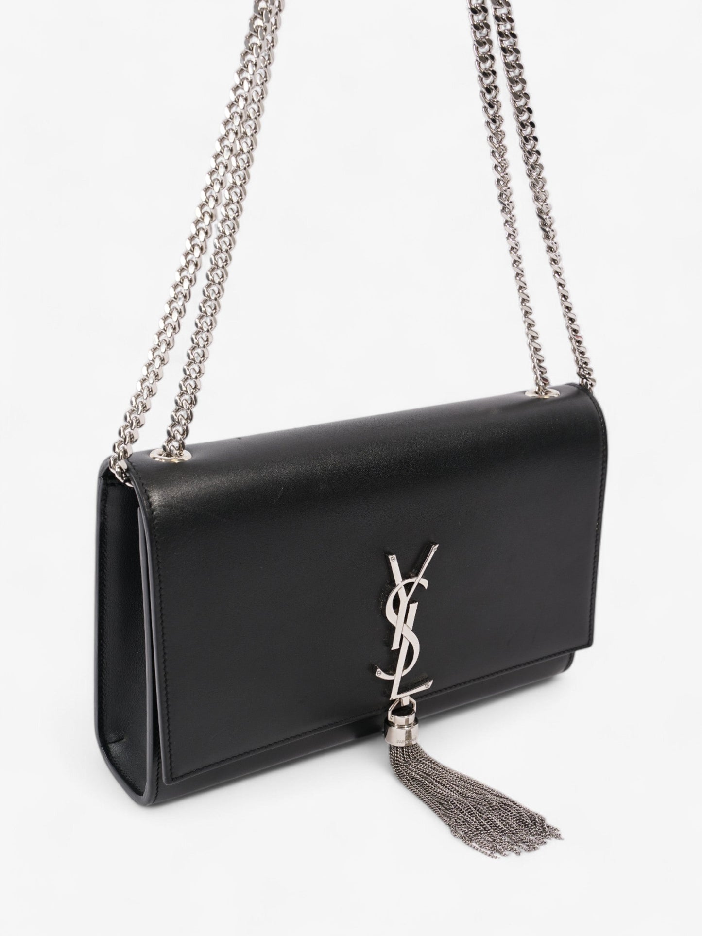 Saint Laurent Kate Tassel Black Calfskin Leather Medium