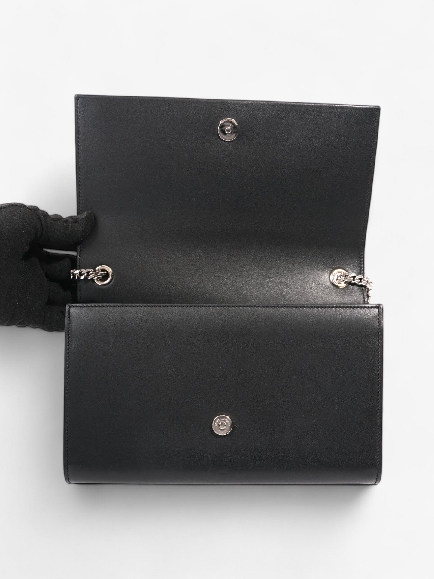 Saint Laurent Kate Tassel Black Calfskin Leather Medium