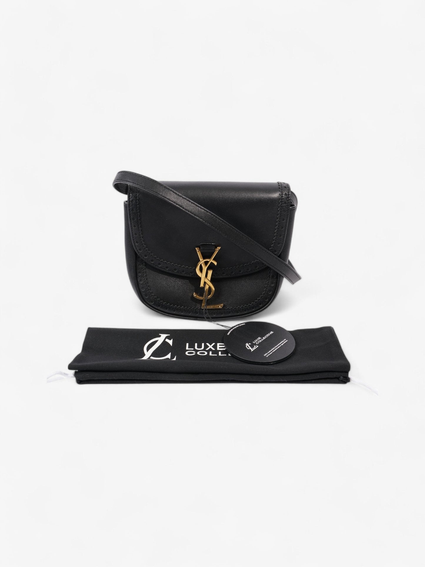 Saint Laurent Kaia Black Calfskin Leather Medium