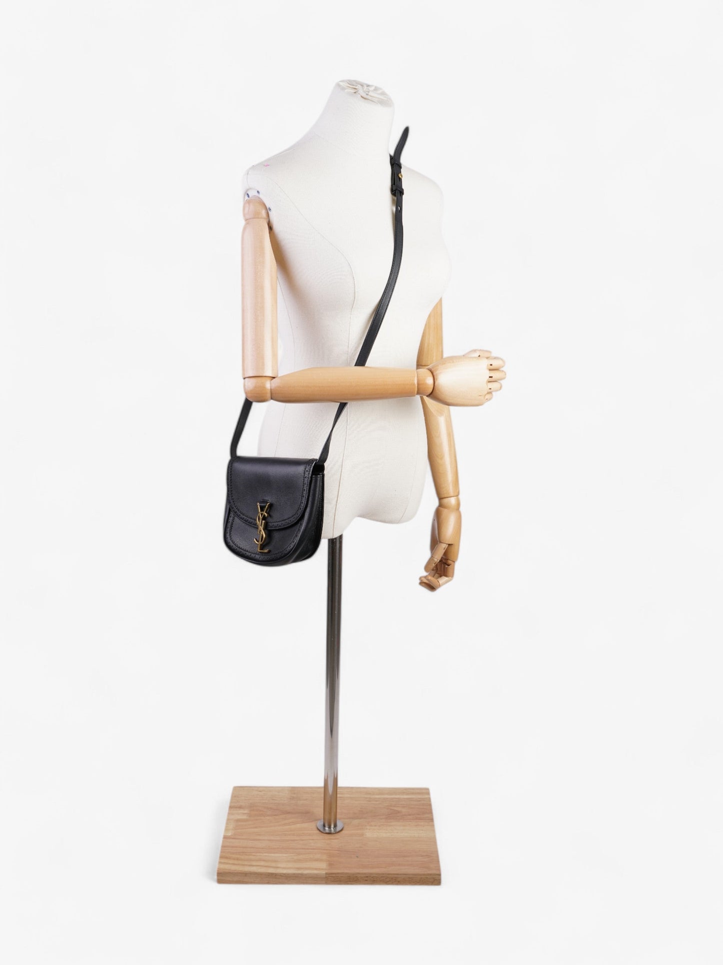 Saint Laurent Kaia Black Calfskin Leather Medium