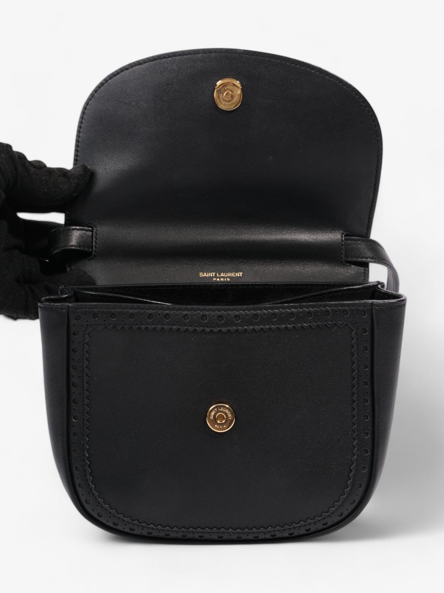 Saint Laurent Kaia Black Calfskin Leather Medium