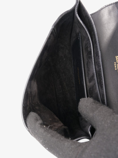 Saint Laurent Kaia Black Calfskin Leather Medium