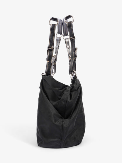 Prada Shopping Handle Double Zip Black Re Nylon