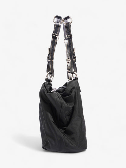 Prada Shopping Handle Double Zip Black Re Nylon