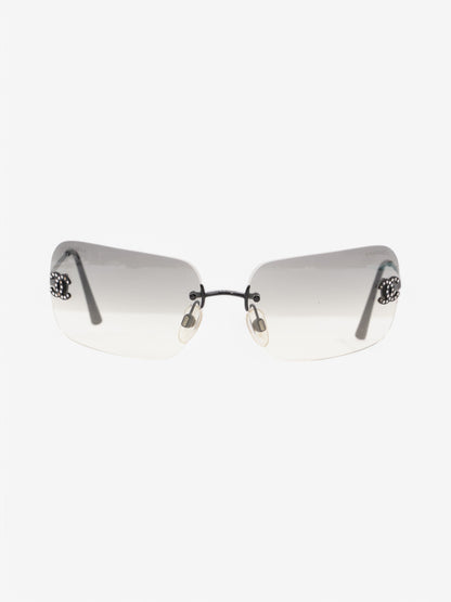 Chanel 4017-D Sunglasses Black Base Metal 120mm