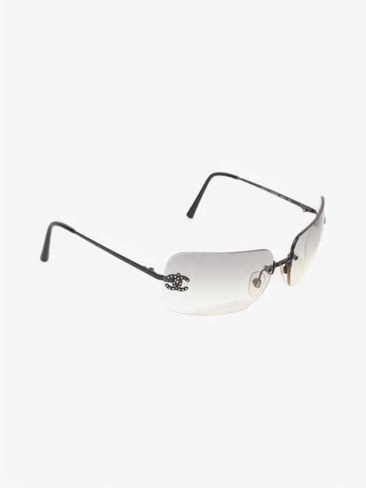 Chanel 4017-D Sunglasses Black Base Metal 120mm