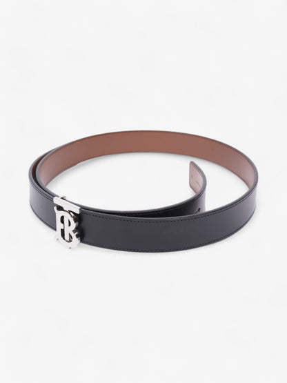 Burberry TB Reversible Belt Black / Silver / Brown Leather Small - 107cm