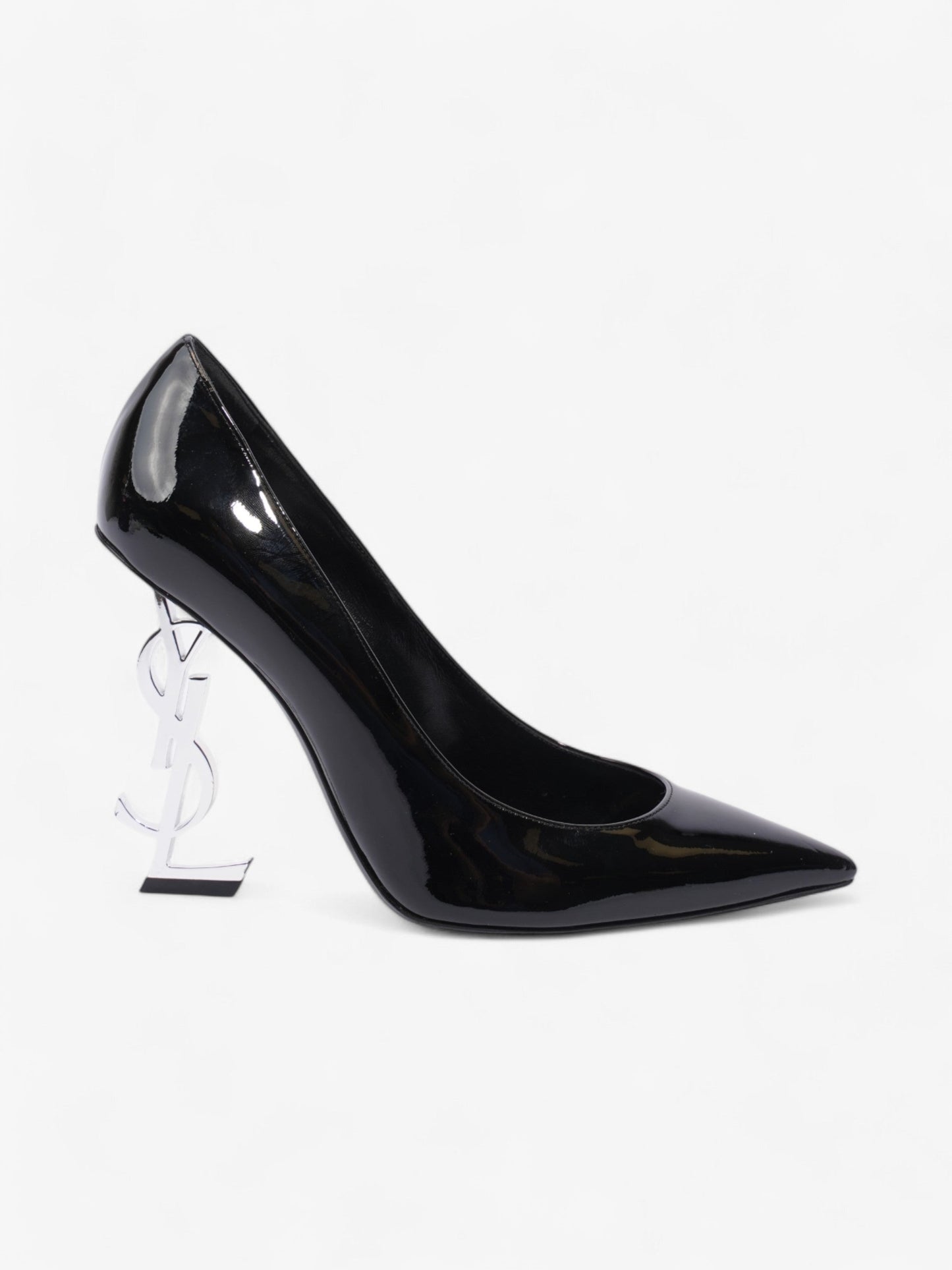 Saint Laurent Opyum Heels 110 Black Patent Leather EU 38.5 UK 5.5