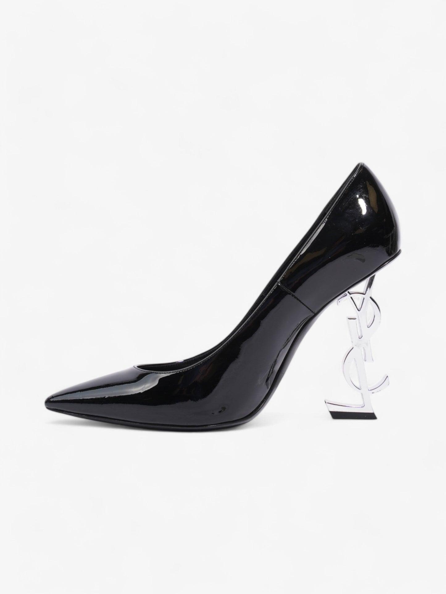 Saint Laurent Opyum Heels 110 Black Patent Leather EU 38.5 UK 5.5