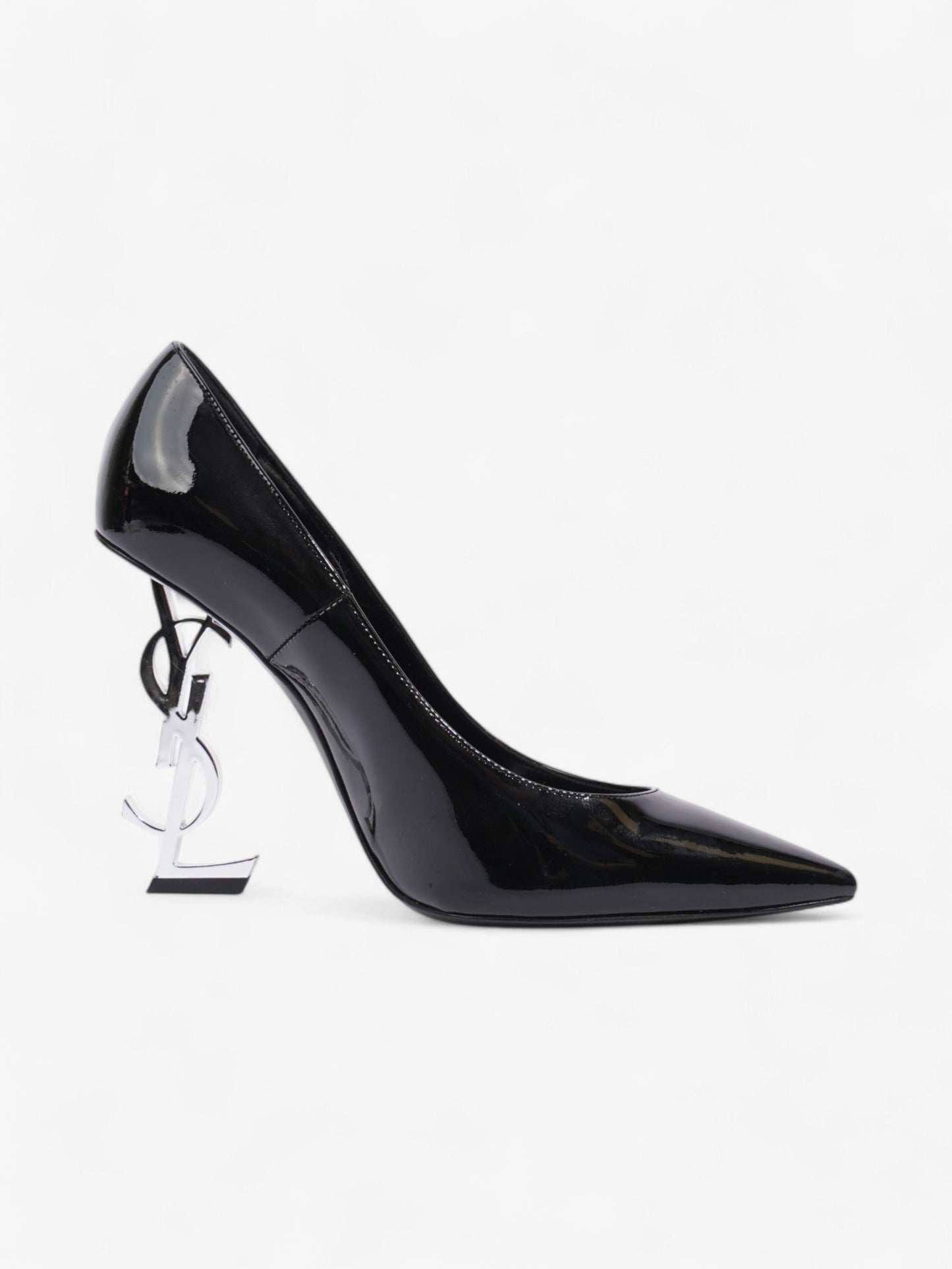 Saint Laurent Opyum Heels 110 Black Patent Leather EU 38.5 UK 5.5