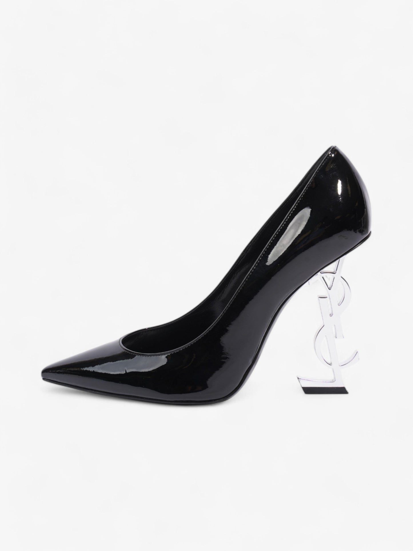 Saint Laurent Opyum Heels 110 Black Patent Leather EU 38.5 UK 5.5