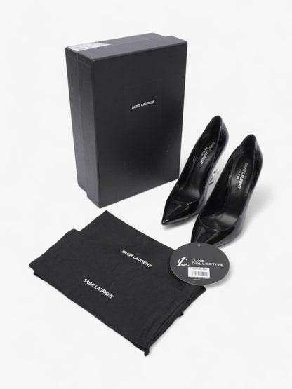 Saint Laurent Opyum Heels 110 Black Patent Leather EU 38.5 UK 5.5
