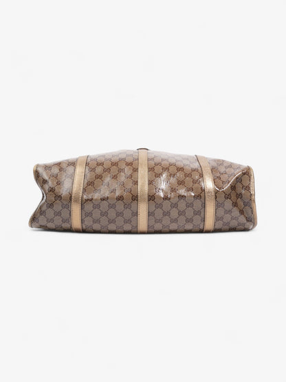 Gucci Crystal Jackie  Gold GG Supreme Patent Leather