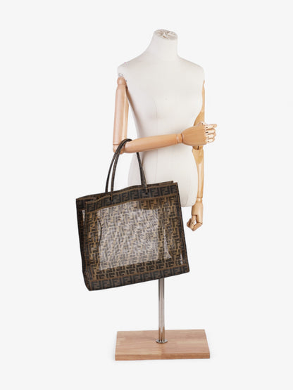 Fendi Zucca Mesh Tote Brown  Mesh
