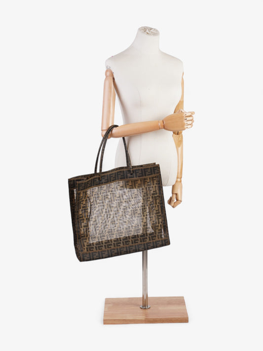 Fendi Zucca Mesh Tote Brown  Mesh