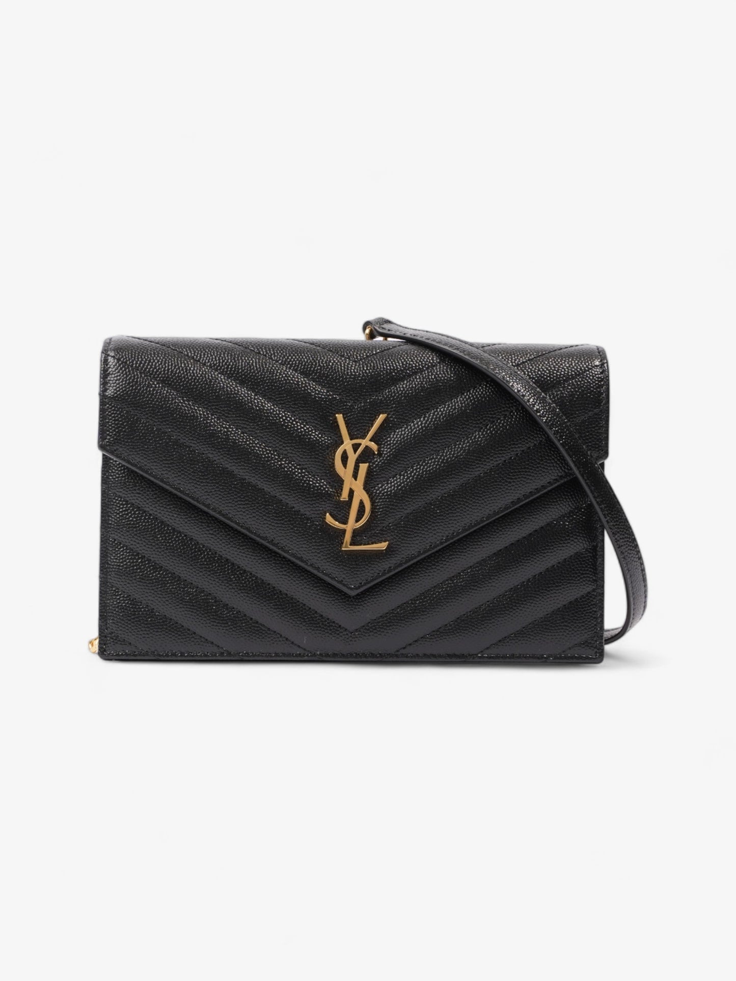Saint Laurent Cassandra Black Matelasse Leather