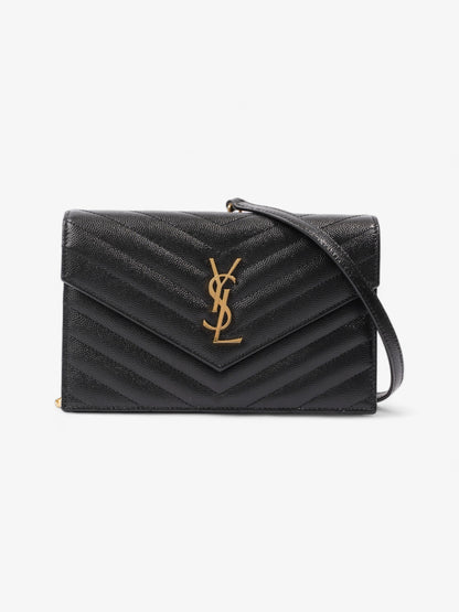 Saint Laurent Cassandra Black Matelasse Leather