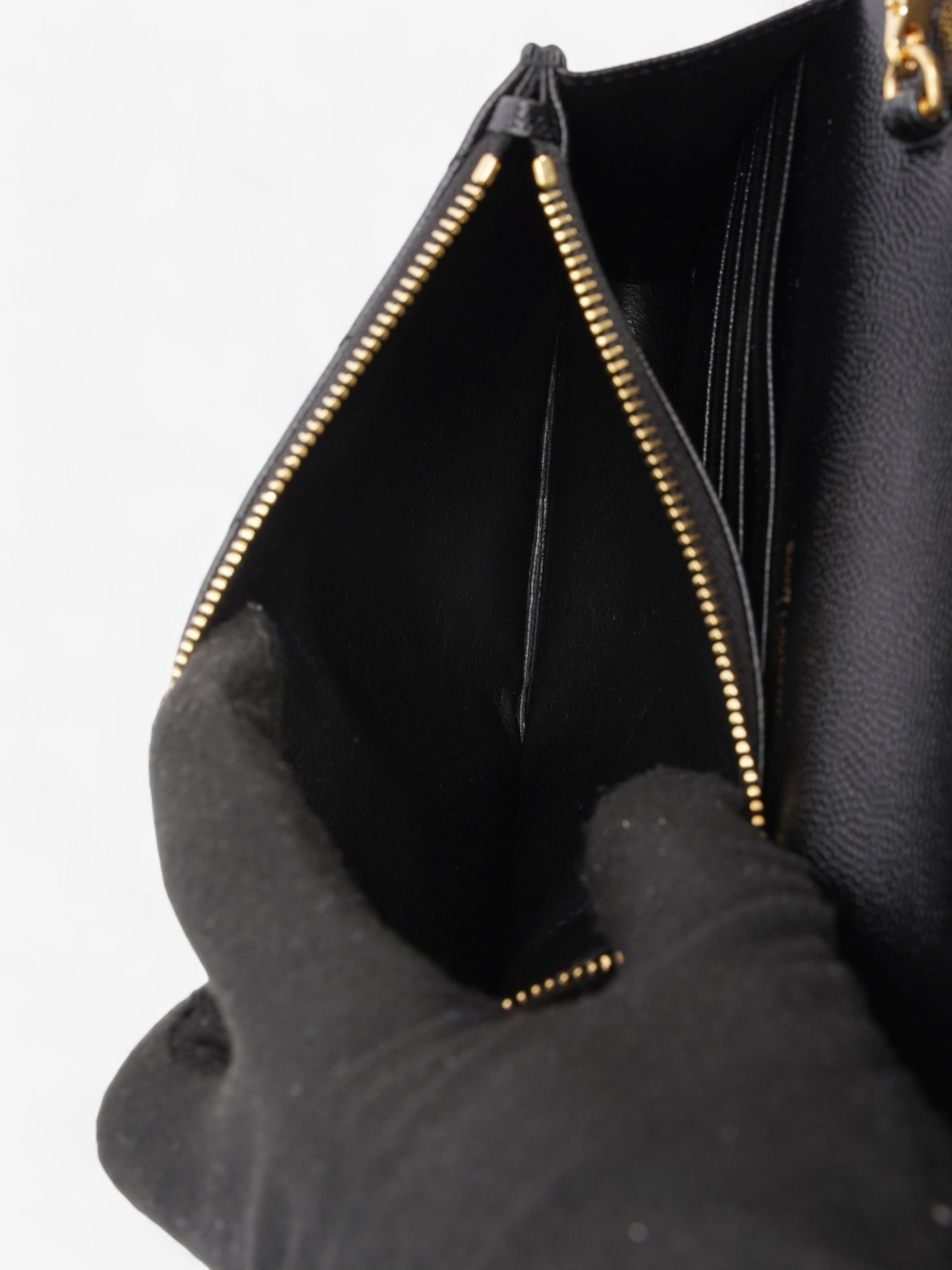 Saint Laurent Cassandra Black Matelasse Leather