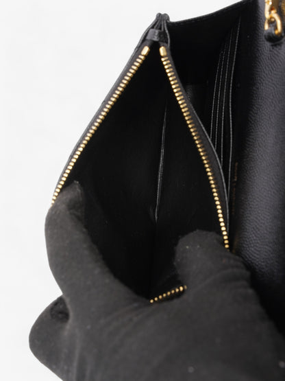 Saint Laurent Cassandra Black Matelasse Leather