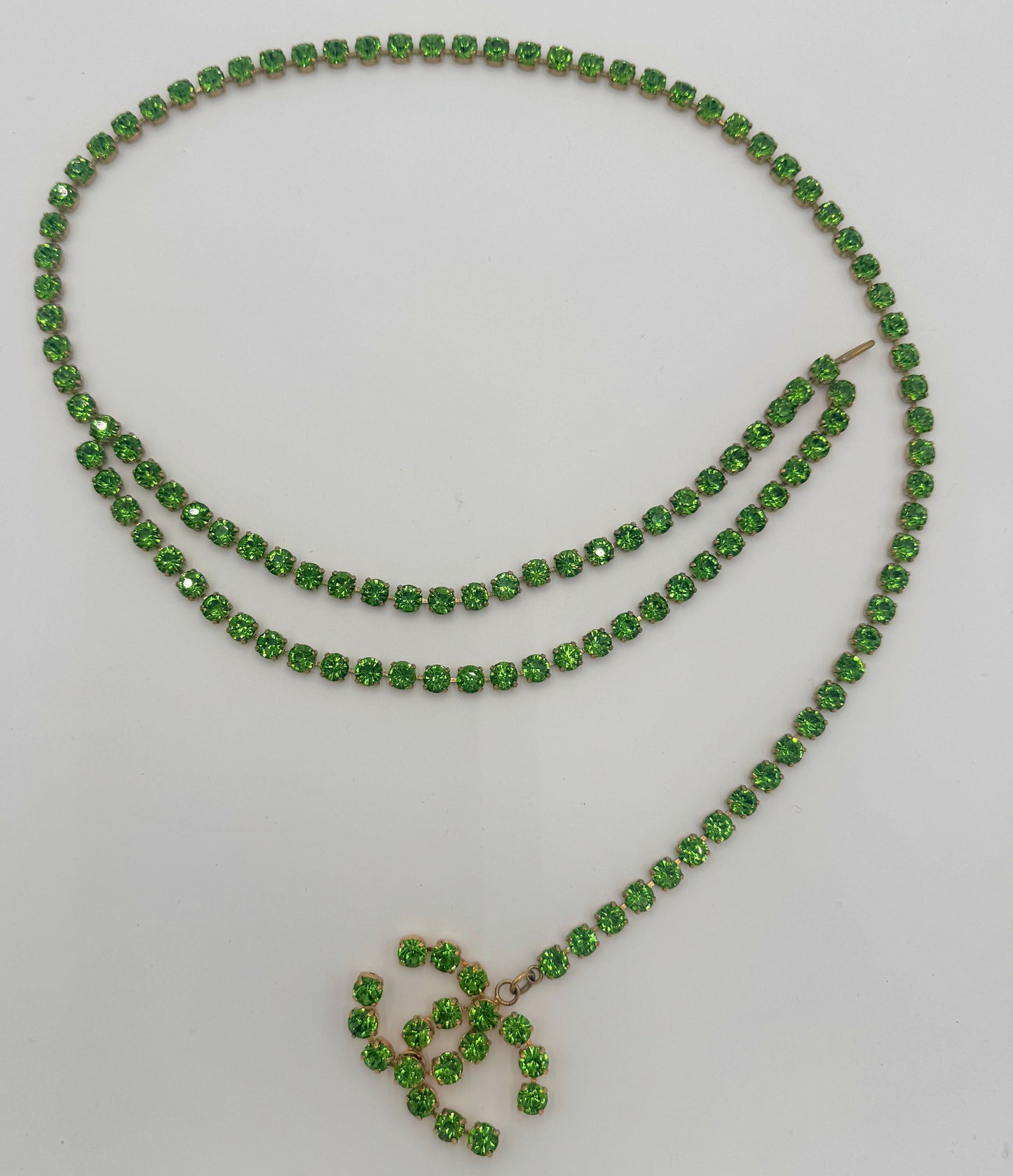 Chanel 1995 Vintage Barbie Green Dangle Belt
