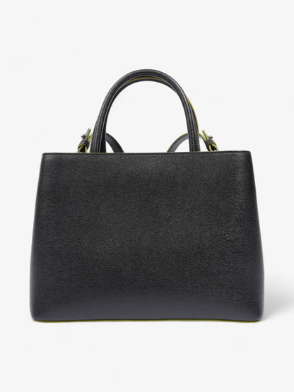 Fendi 2Jours Logo Bag Black / Multicoloured Leather Petite