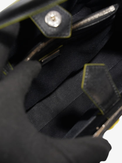 Fendi 2Jours Logo Bag Black / Multicoloured Leather Petite