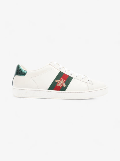 Gucci Ace Embroidered Bee Sneakers White / Green / Red Leather EU 38 UK 5