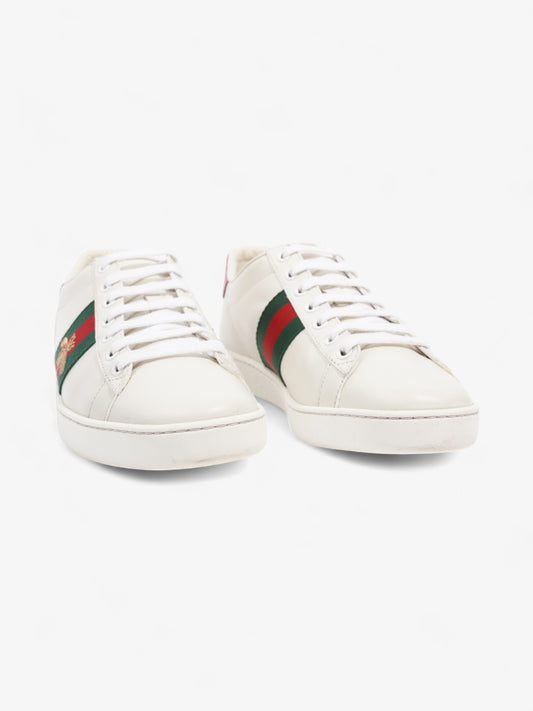 Gucci Ace Embroidered Bee Sneakers White / Green / Red Leather EU 38 UK 5