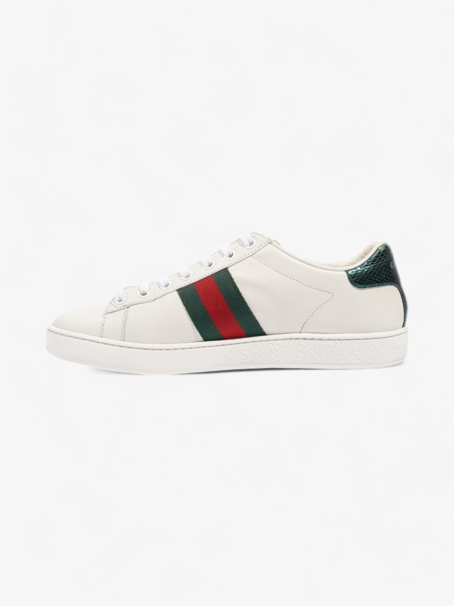 Gucci Ace Embroidered Bee Sneakers White / Green / Red Leather EU 38 UK 5