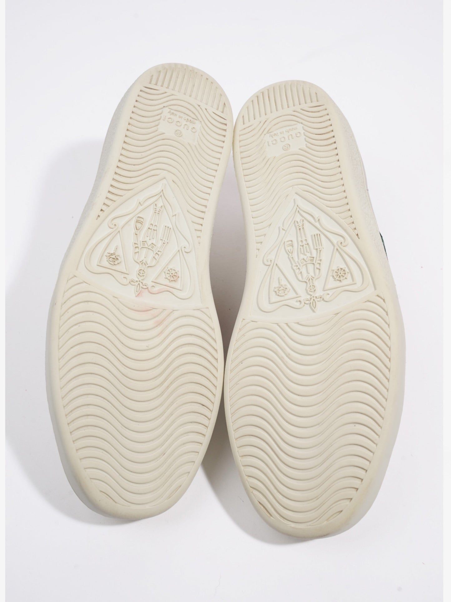 Gucci Ace Embroidered Bee Sneakers White / Green / Red Leather EU 38 UK 5