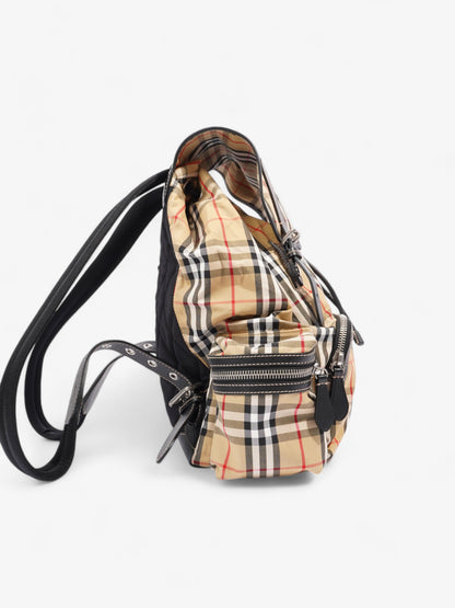 Burberry Check Backpack House Check Cotton Large