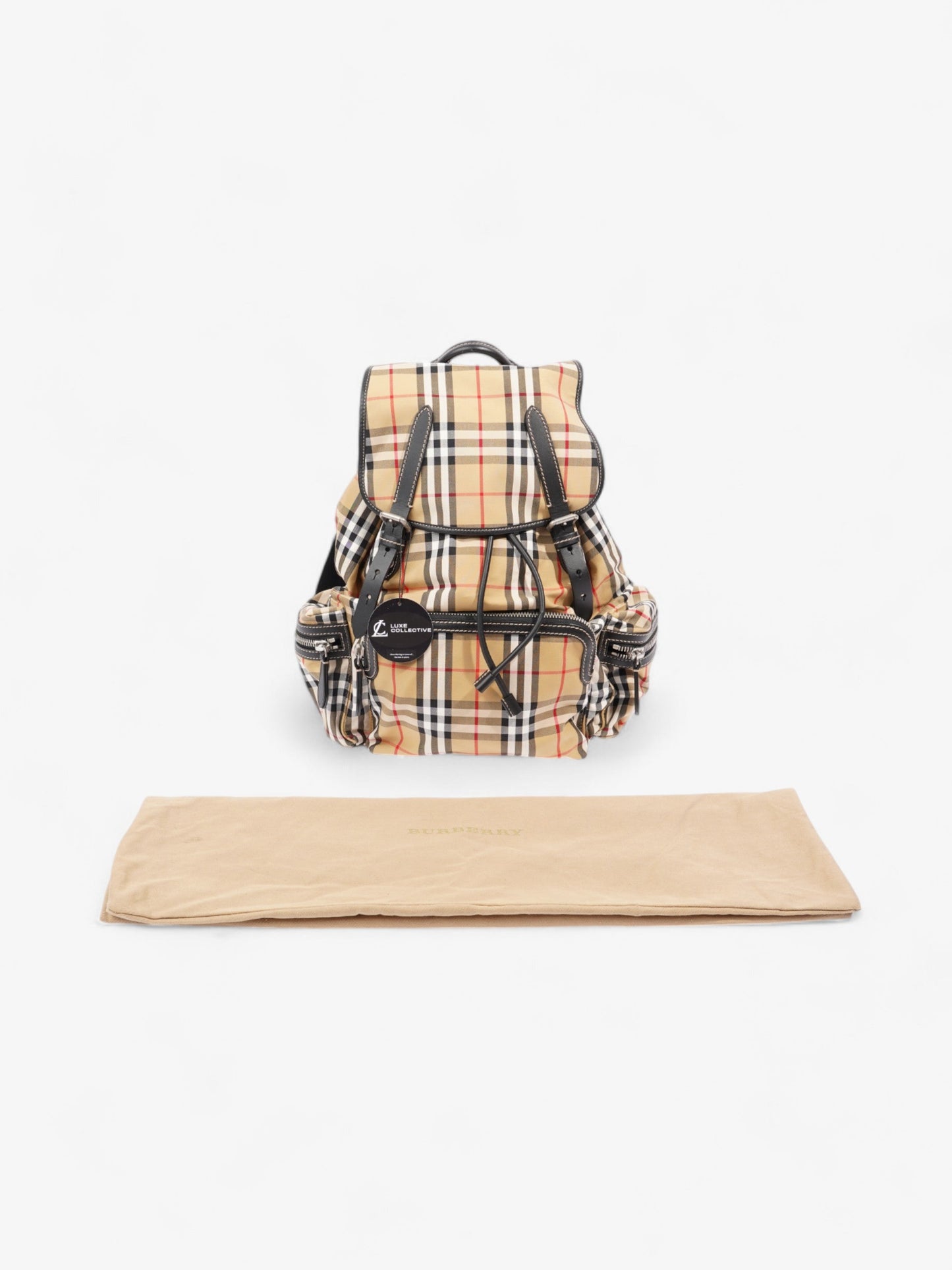 Burberry Check Backpack House Check Cotton Large