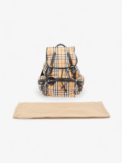 Burberry Check Backpack House Check Cotton Large
