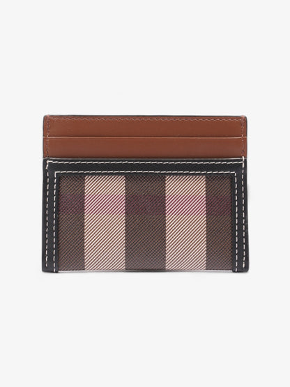 Burberry Sandon Card Case Dark Birch Brown Polyurethane