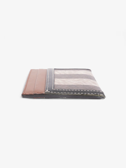Burberry Sandon Card Case Dark Birch Brown Polyurethane