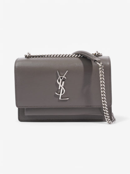 Saint Laurent Sunset Grey Leather Small