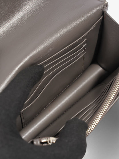 Saint Laurent Sunset Grey Leather Small