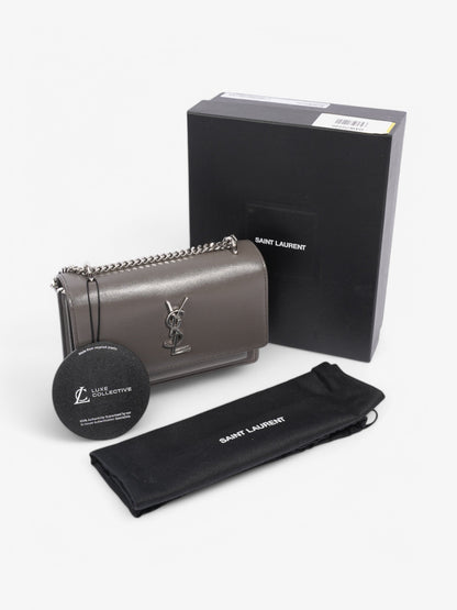 Saint Laurent Sunset Grey Leather Small