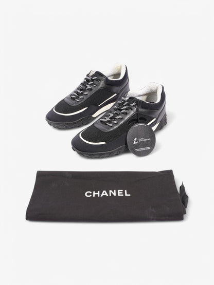 Chanel Low Top Sneaker Black / White Mesh EU 41 UK 8