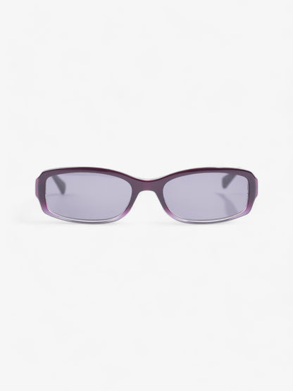 Prada Small Frame Sunglasses Black / Purple Acetate 135mm