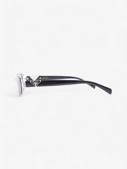 Prada Small Frame Sunglasses Black / Purple Acetate 135mm