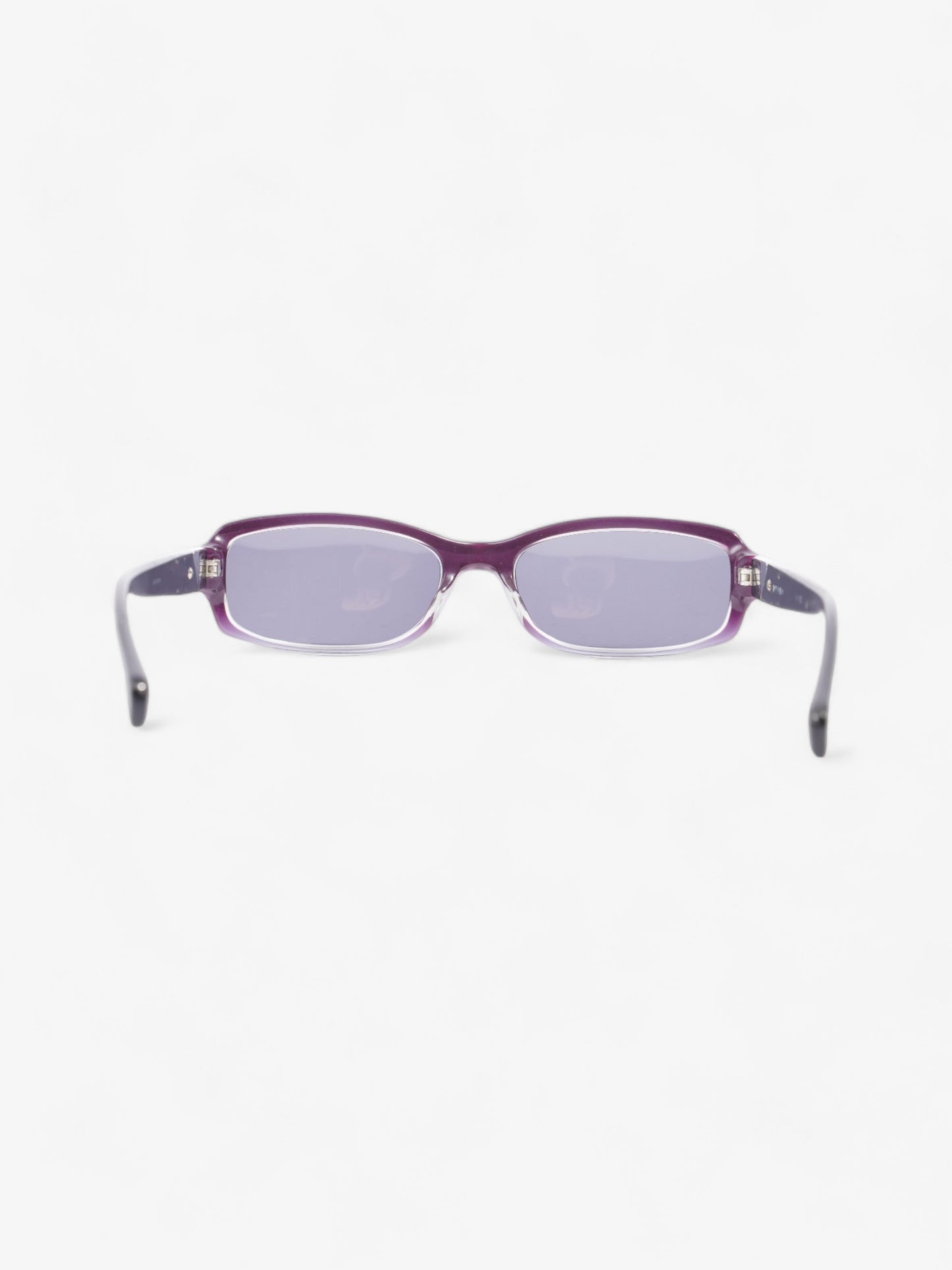 Prada Small Frame Sunglasses Black / Purple Acetate 135mm