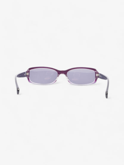 Prada Small Frame Sunglasses Black / Purple Acetate 135mm