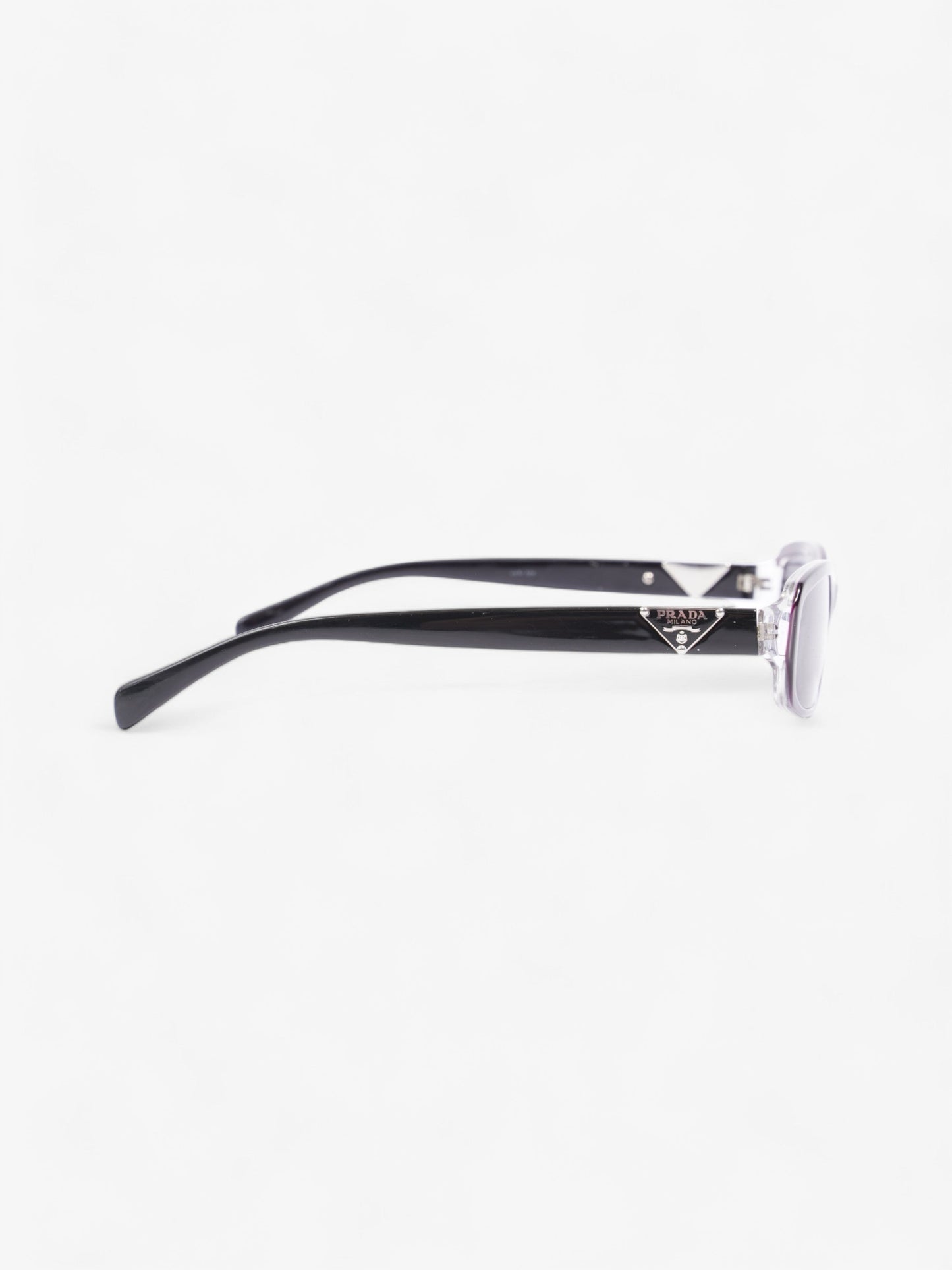 Prada Small Frame Sunglasses Black / Purple Acetate 135mm