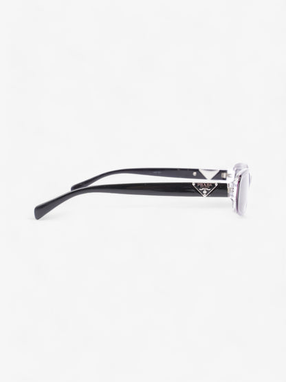 Prada Small Frame Sunglasses Black / Purple Acetate 135mm
