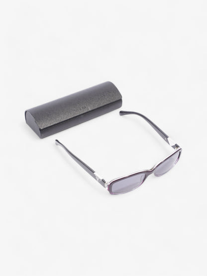 Prada Small Frame Sunglasses Black / Purple Acetate 135mm