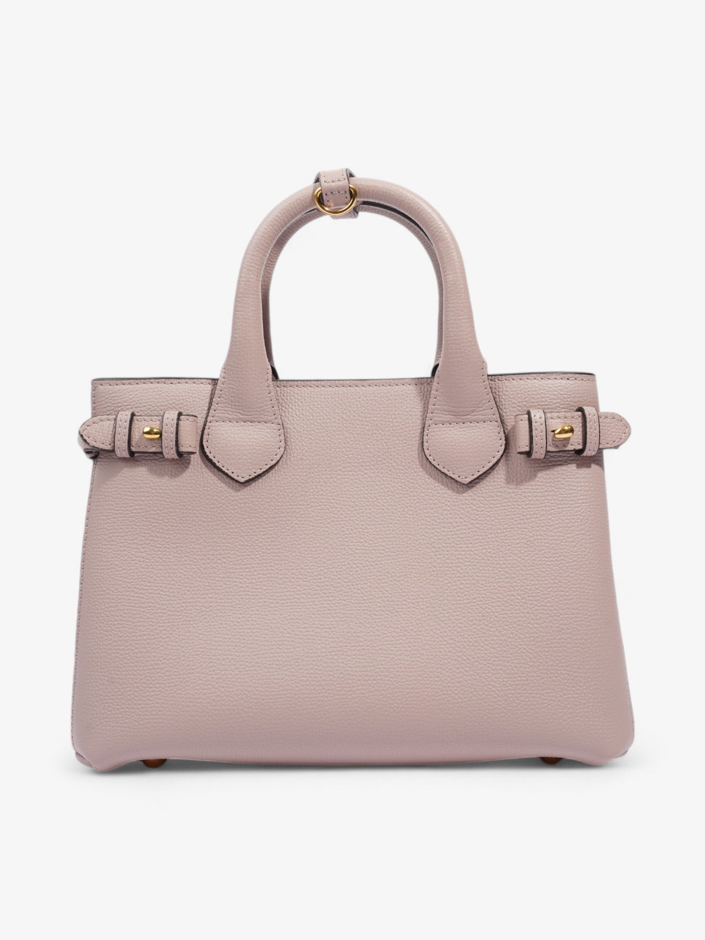 Burberry Banner Bag Pale Orchid / House Check Grained Leather Small