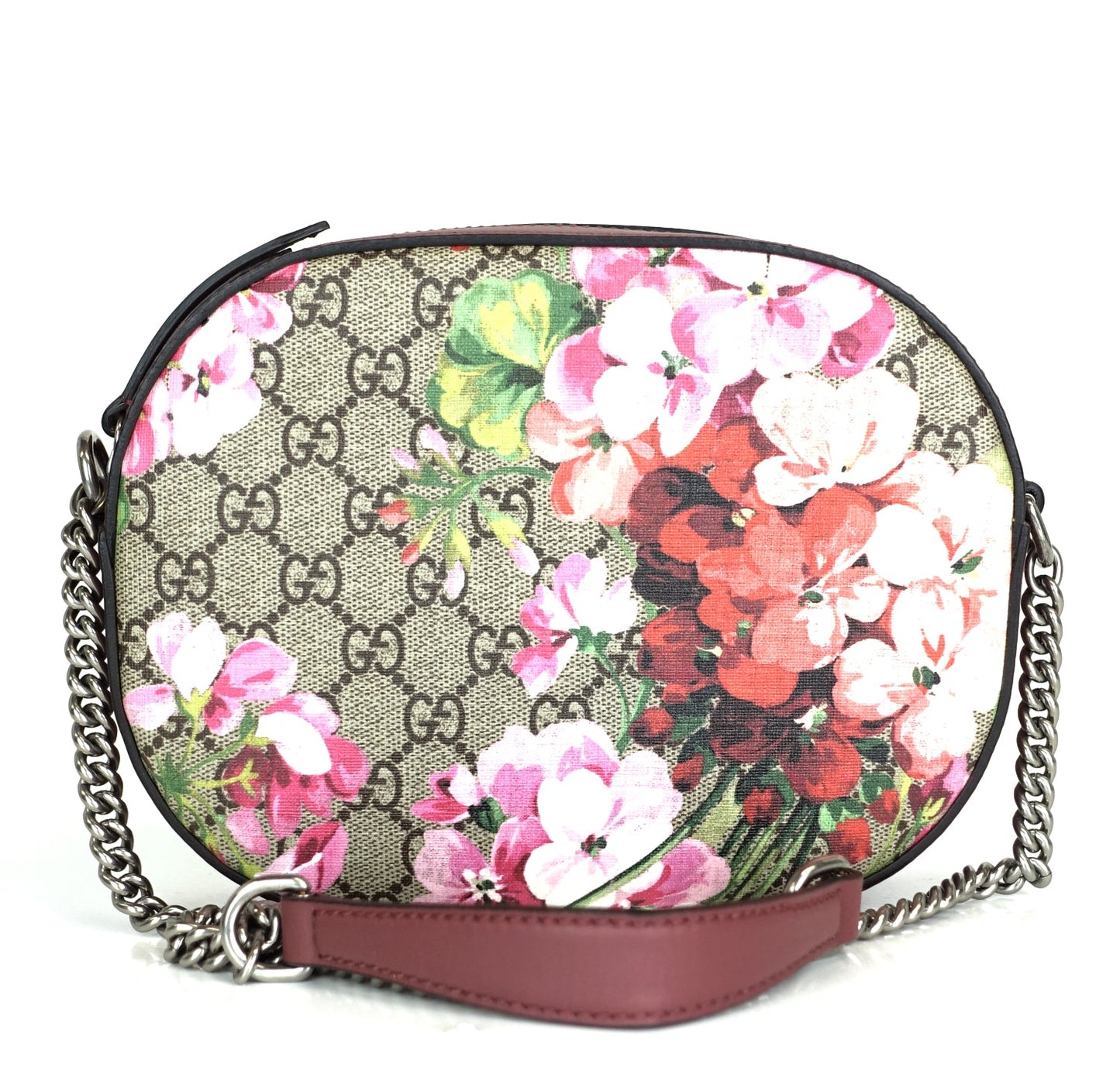 Gucci Blooms Monogram Coated Canvas Mini Crossbody Bag